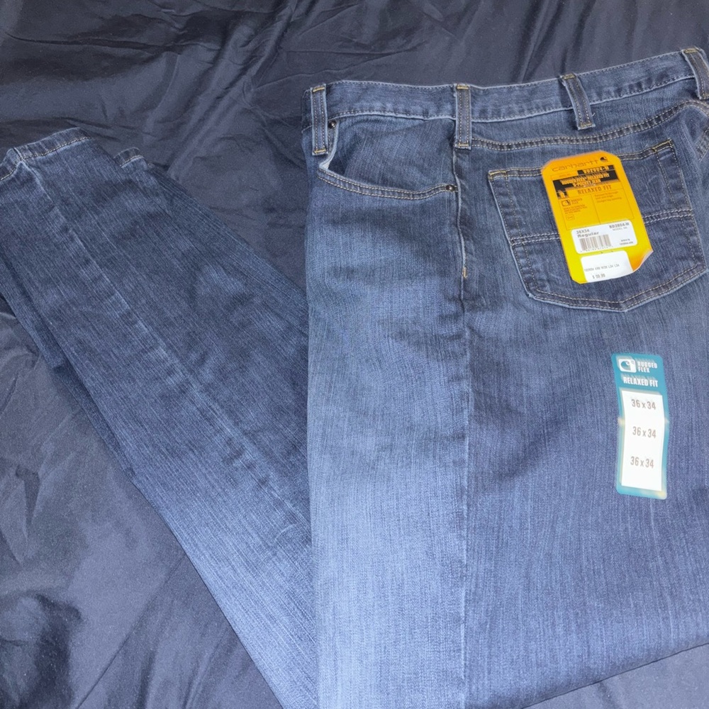 Carhartt Relaxed Blue Jeans Durable Denim